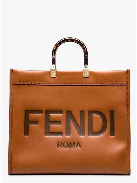 fendi small shopper tote|Fendi shopping tote.